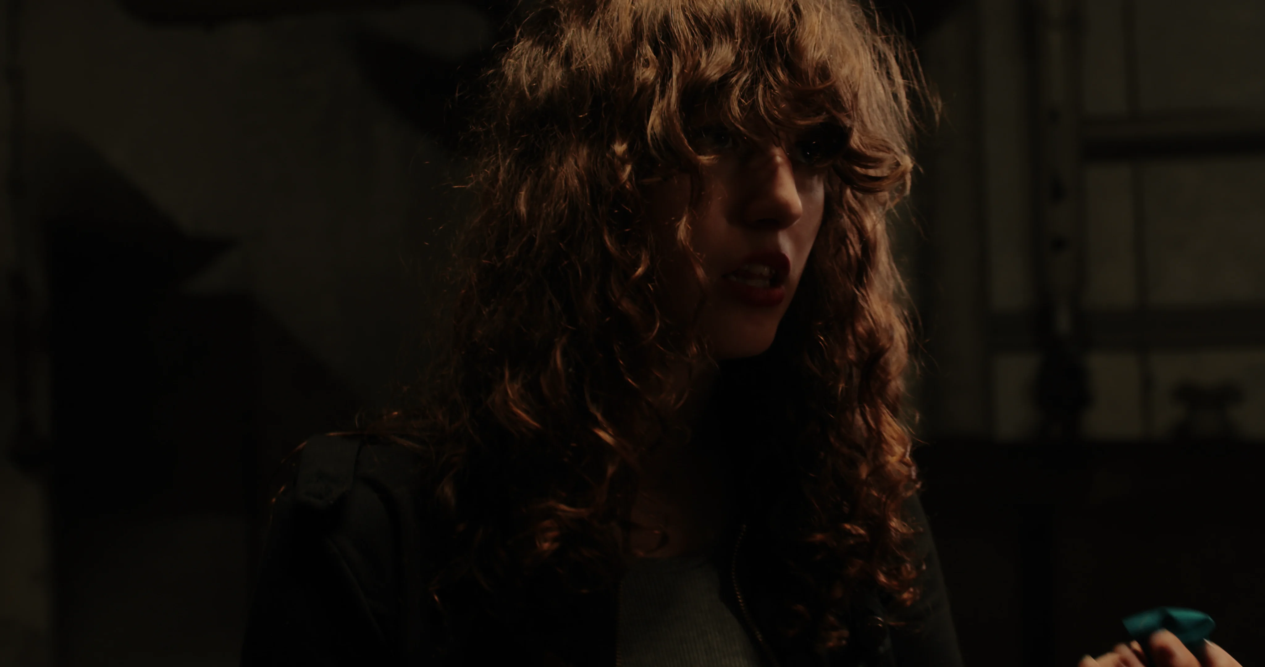 A close portrait in low, warm light.